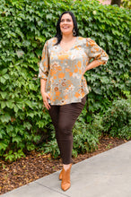 Load image into Gallery viewer, Chantry V Neck Floral Blouse in Sage