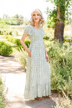 Load image into Gallery viewer, The Beck Olive Floral Smocked Dress