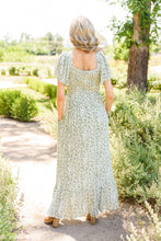 Load image into Gallery viewer, The Beck Olive Floral Smocked Dress