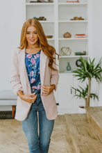 Load image into Gallery viewer, Pretty In Pink Blazer Ruched 3/4 Sleeve Blazer