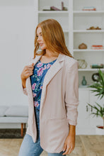 Load image into Gallery viewer, Pretty In Pink Blazer Ruched 3/4 Sleeve Blazer