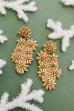 Load image into Gallery viewer, Christmas Bow Beaded Statement Earrings