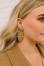 Load image into Gallery viewer, Christmas Bow Beaded Statement Earrings