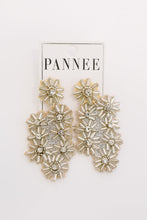 Load image into Gallery viewer, Christmas Bow Beaded Statement Earrings