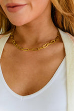 Load image into Gallery viewer, Water/Sweat Resistant Classic Paper Clip Chain Necklace