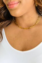 Load image into Gallery viewer, Water/Sweat Resistant Classic Paper Clip Chain Necklace