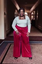 Load image into Gallery viewer, Cleo Velvet Wide Leg Pants