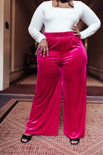 Load image into Gallery viewer, Cleo Velvet Wide Leg Pants