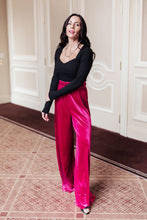 Load image into Gallery viewer, Cleo Velvet Wide Leg Pants