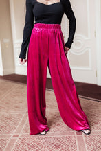 Load image into Gallery viewer, Cleo Velvet Wide Leg Pants