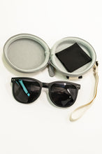 Load image into Gallery viewer, Collapsible Girlfriend Sunnies & Case in Black