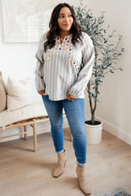 Load image into Gallery viewer, Color Chain Embroidered Top