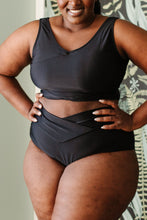 Load image into Gallery viewer, Come Sail Away Swim Bottoms In Black