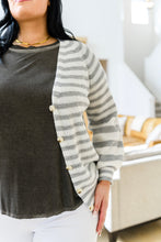 Load image into Gallery viewer, Cozy College Striped Cardigan