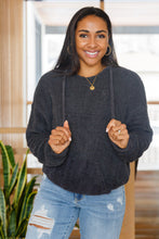 Load image into Gallery viewer, Cozy Does It Hoodie in Charcoal