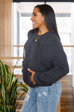 Load image into Gallery viewer, Cozy Does It Hoodie in Charcoal