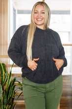 Load image into Gallery viewer, Cozy Does It Hoodie in Charcoal