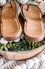 Load image into Gallery viewer, Black Sandstone Blowfish Flip Flop