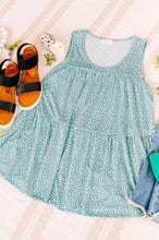 Load image into Gallery viewer, Mint To Be Wild Leopard Tiered Sleeveless Top