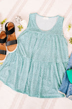 Load image into Gallery viewer, Mint To Be Wild Leopard Tiered Sleeveless Top