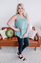 Load image into Gallery viewer, Mint To Be Wild Leopard Tiered Sleeveless Top