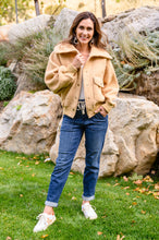 Load image into Gallery viewer, Don't Stress Oversized Collar Sherpa Jacket In Taupe