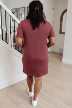 Load image into Gallery viewer, Easy Day Patch Pocket T-Shirt Dress