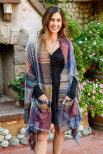 Load image into Gallery viewer, Regina Plaid Shrug