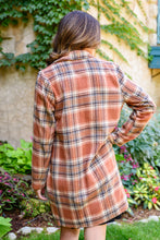 Load image into Gallery viewer, The Alexis Plaid Jacket In Rust