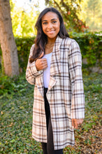 Load image into Gallery viewer, Fall In Love Plaid Jacket in Cream