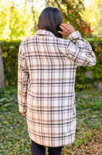 Load image into Gallery viewer, Fall In Love Plaid Jacket in Cream
