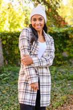 Load image into Gallery viewer, Fall In Love Plaid Jacket in Cream