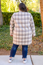 Load image into Gallery viewer, Fall In Love Plaid Jacket in Cream