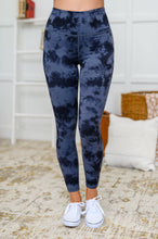 Load image into Gallery viewer, The Gia Dark Navy Tie Dye Leggings