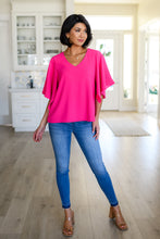 Load image into Gallery viewer, The Chloe V-Neck Flounce Sleeve Blouse