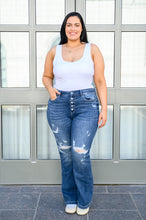 Load image into Gallery viewer, Gabriella Distressed Button Fly Flare