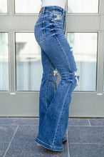 Load image into Gallery viewer, Gabriella Distressed Button Fly Flare