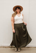 Load image into Gallery viewer, Get Away Maxi Skirt in Olive