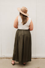 Load image into Gallery viewer, Get Away Maxi Skirt in Olive
