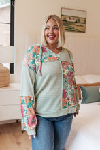 Load image into Gallery viewer, Get Started Floral Color Block Hoodie