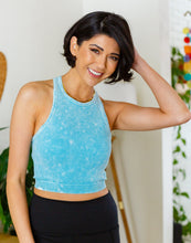 Load image into Gallery viewer, Goals Ribbed Tank Top in Ice Blue