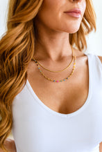 Load image into Gallery viewer, Lucky Charms Water/Sweat Resistant Golden Kaleidoscope Layered Necklace