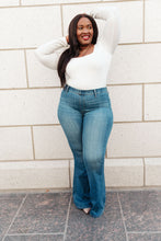 Load image into Gallery viewer, Happy in High Rise Flare Jegging