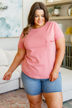 Load image into Gallery viewer, The Regina Ruffle Front Pocket Tee