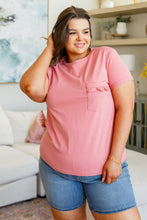 Load image into Gallery viewer, The Regina Ruffle Front Pocket Tee