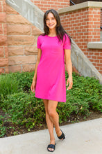 Load image into Gallery viewer, Here To Stay T-Shirt Dress In Pink