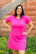 Load image into Gallery viewer, Here To Stay T-Shirt Dress In Pink