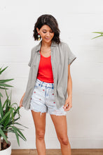 Load image into Gallery viewer, Hi-Waisted Cherry Acid Wash Cutoffs