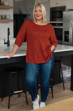 Load image into Gallery viewer, High Tide Oversize Top in Rust