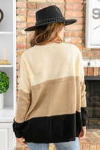 Load image into Gallery viewer, Hudson Color Block Sweater In Natural